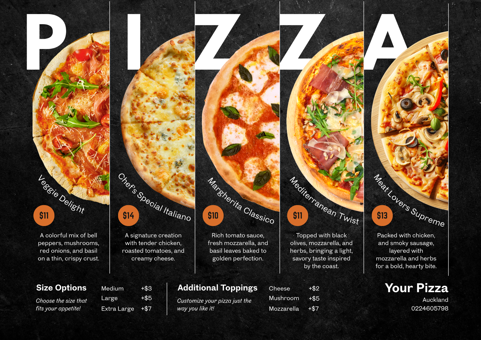 Menu design sample 1